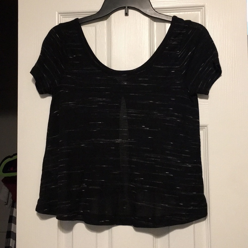 Black crop top